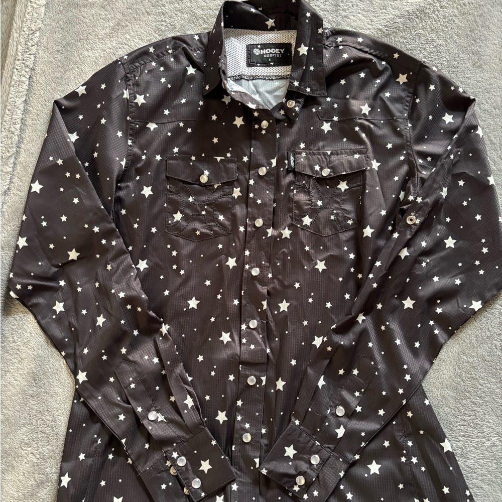 Hooey Starry Night Shirt - Black and White